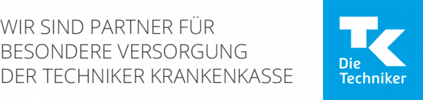 Logo Wir sind Partner Für Besondere Versorgung der Techniker Krankenkasse bei Sportverletzungen