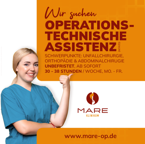 Stellenanzeige Operationstechnische Assistenz (m/w/d)